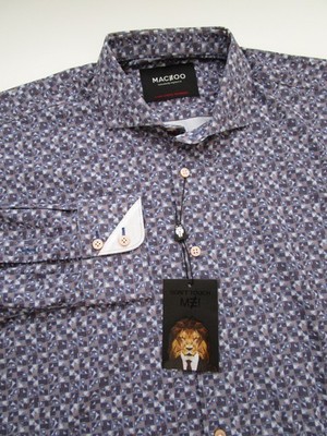 Mens XL 5 Maceoo Shirt Einstein Marbles LS 4 Way Stretch button NWT