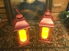 Candle Impressions 2 Indoor/Outdoor Tabletop Lantern 17" Flameless Candle remote