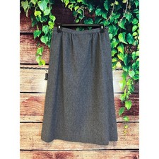 Vintage USA Pendleton Woolen Mills 100 Pure Virgin Wool Lined Skirt Midi 8 Med