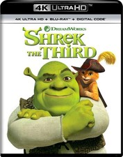 Shrek the Third New 4K UHD Blu-ray With Blu-Ray, 4K Mastering, Ac-3/Dolby Di