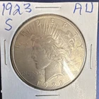 1923-S Peace Dollar AU $1 Silver Coin San Francisco Circulated Uncertified