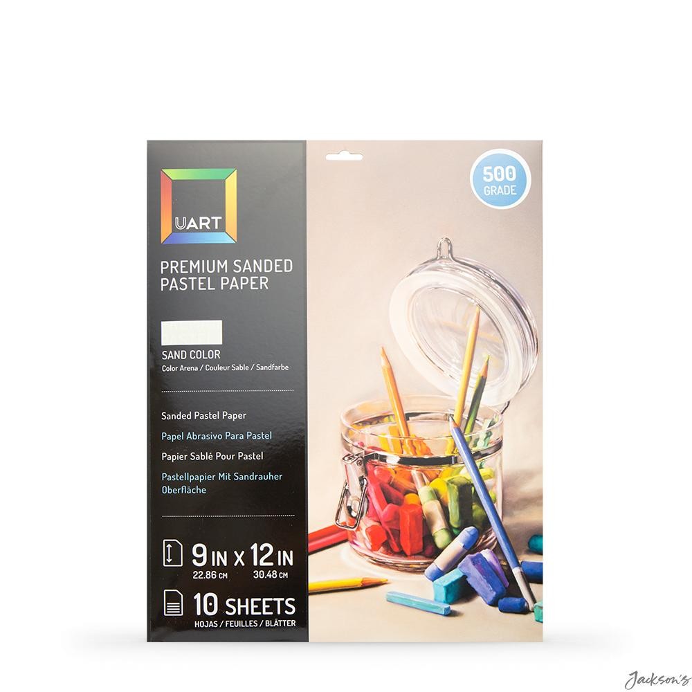 UART Sanded Pastel Paper 500 Grade 23x30cm 10 Sheet Pack For Underpainting