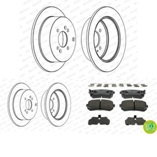 Bremsscheiben Bremsbeläge HINTEN FERODO (262mm) für KIA, HYUNDAI RIO II, ACCENT Bremsscheiben Bremsbeläge HINTEN FERODO (262mm) für KIA, HYUNDAI RIO II, ACCENT