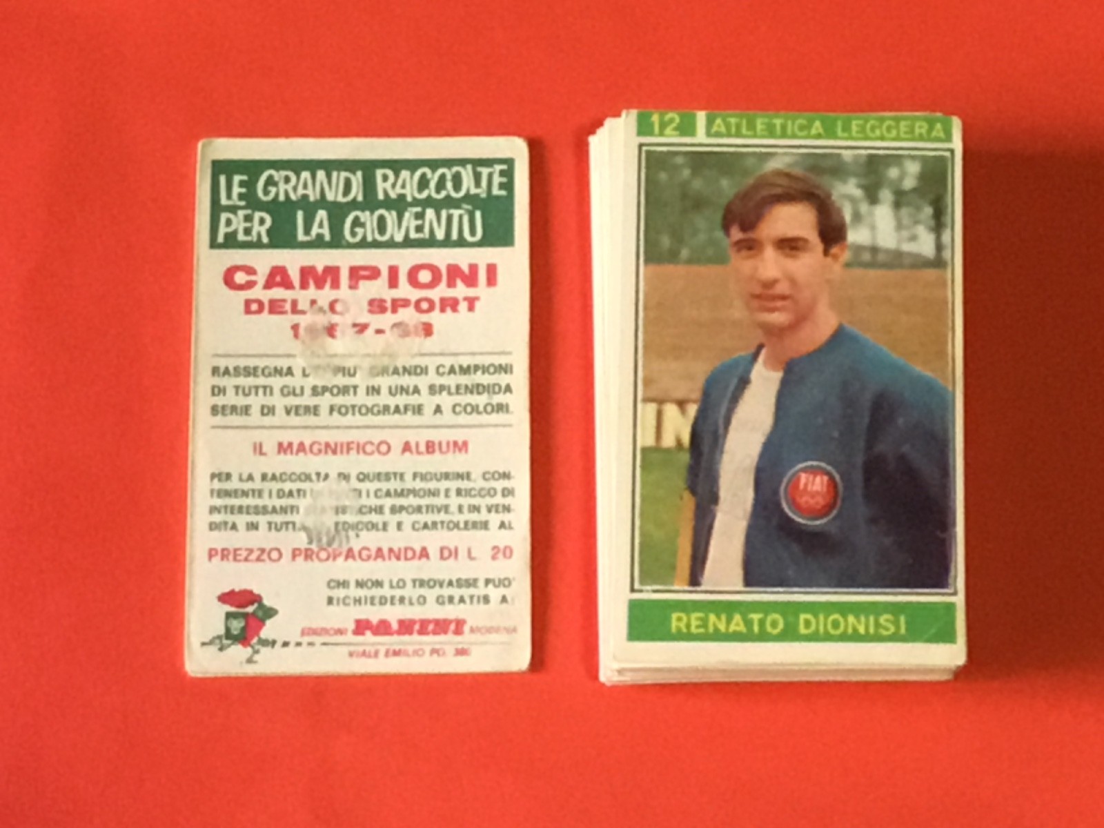 LOTTO 37 FIGURINE PANINI CAMPIONI DELLO SPORT 1967-68 TUTTE DIVERSE RECUPERATE
