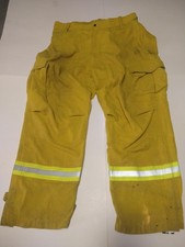 CalPia Fire Fighting Pants XL Reg Wildland Yellow Fire Fighter Made In USA