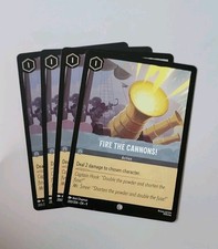 4x Disney Lorcana TCG -Fabled: Fire the Cannons  200/204 - Common - Near Mint