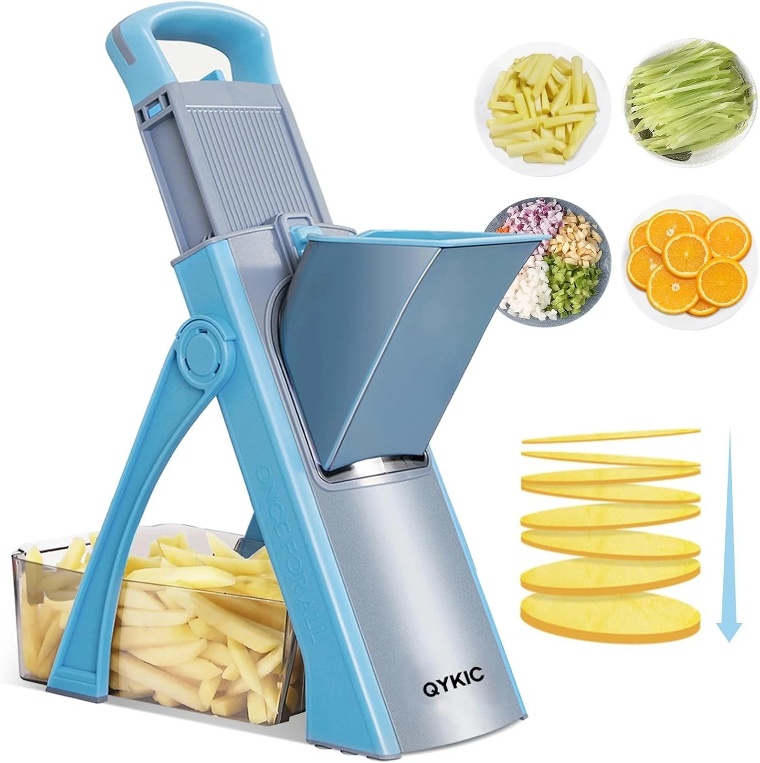 Supmakin Safe Mandoline Vegetable Slicer Adjustable Vegetable Chopper Mandolin