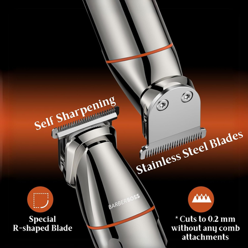 Barberboss Recortadora De Barba, Cabello Para Hombres, Kit Cuidado De Barba 5 En - Imagen 4 de 6