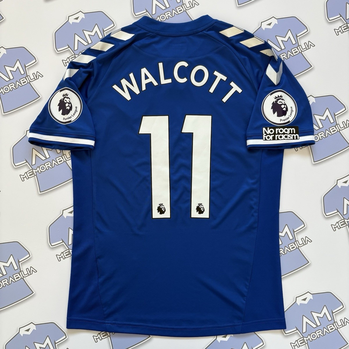 Match Worn Issued Theo Walcott 2020/2021 Everton FC Home Shirt