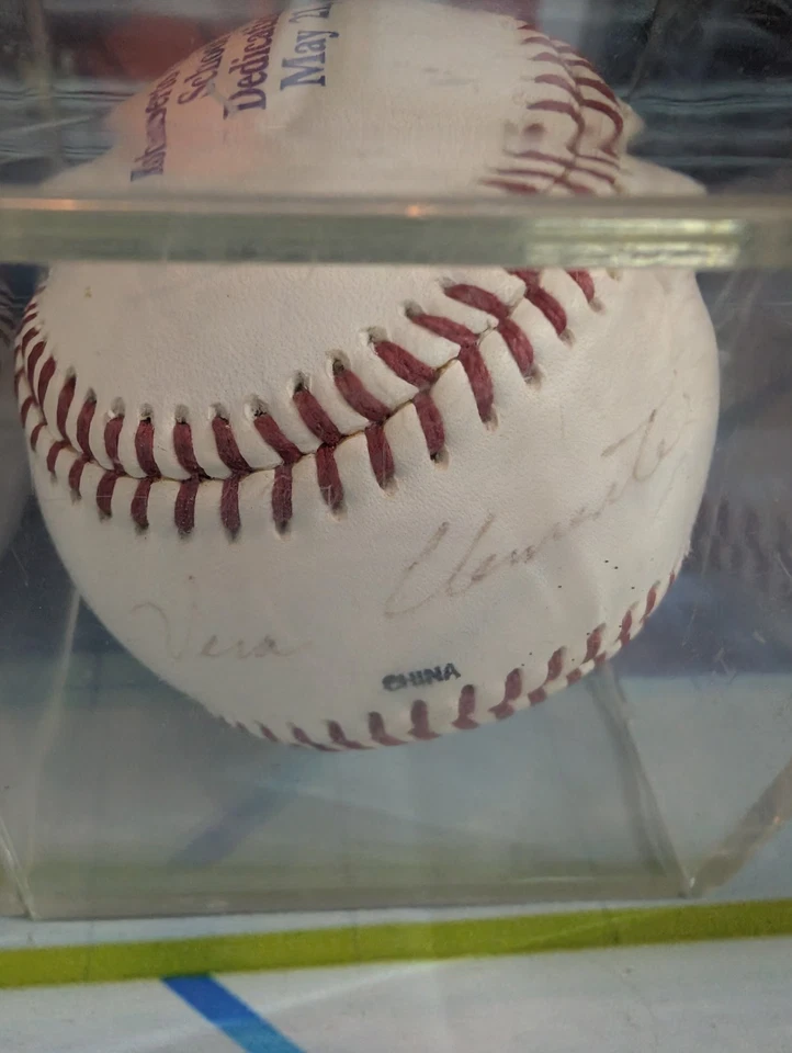 MLB Pittsburgh Pirates Vera Clemente Roberto Dedication Day 1995 Signed Baseball - Image 2 of 4