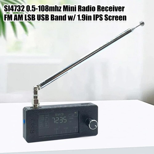 Mini SI4732 Radio Empfänger mit 1.9" Bildschirm FM AM LSB USB Band 0.5-108mhz - Bild 1 von 12