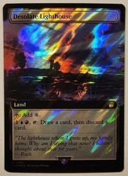 Desolate Lighthouse Extended Art Surge Foil #1080 Doctor Who MTG