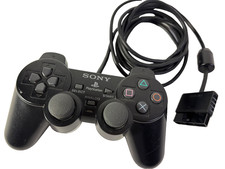 Sony PS2 BLACK Wired Controller OEM DualShock PlayStation 2 AUTHENTIC