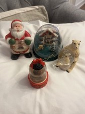 Vintage Christmas Snow Globes Collectables Bundle Job Lot