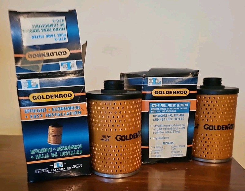 Goldenrod 470-5 Replacement Fuel Filter Element Fits Models 495, 496, 490, 480