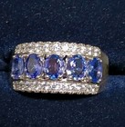 (B7)  Stauer Sterling Silver Natural Tanzanite Gemstone Ring - Size 8-1/2 - New — photo 5
