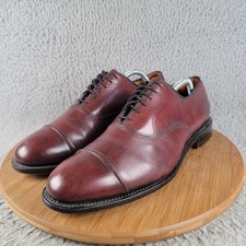 Allen Edmonds Park Avenue Shoes Men's 9.5D Burgundy Leather Cap Toe Oxford USA