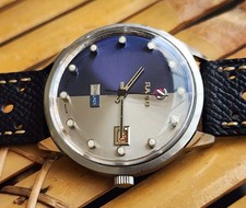 VINTAGE RADO STARLINER AUTOMATIC DATE SWISS MADE SS VINTAGE DAY NIGHT GENTS 44.