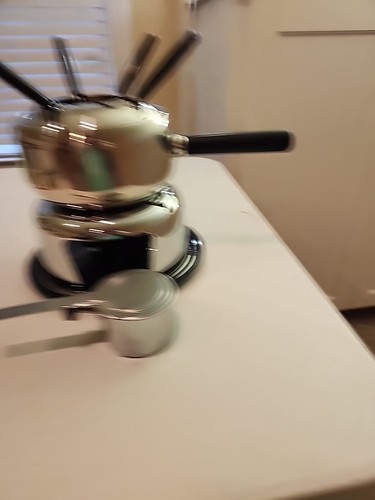 Vintage Roshco Fondue Set Edelstahl - Bild 2 von 8