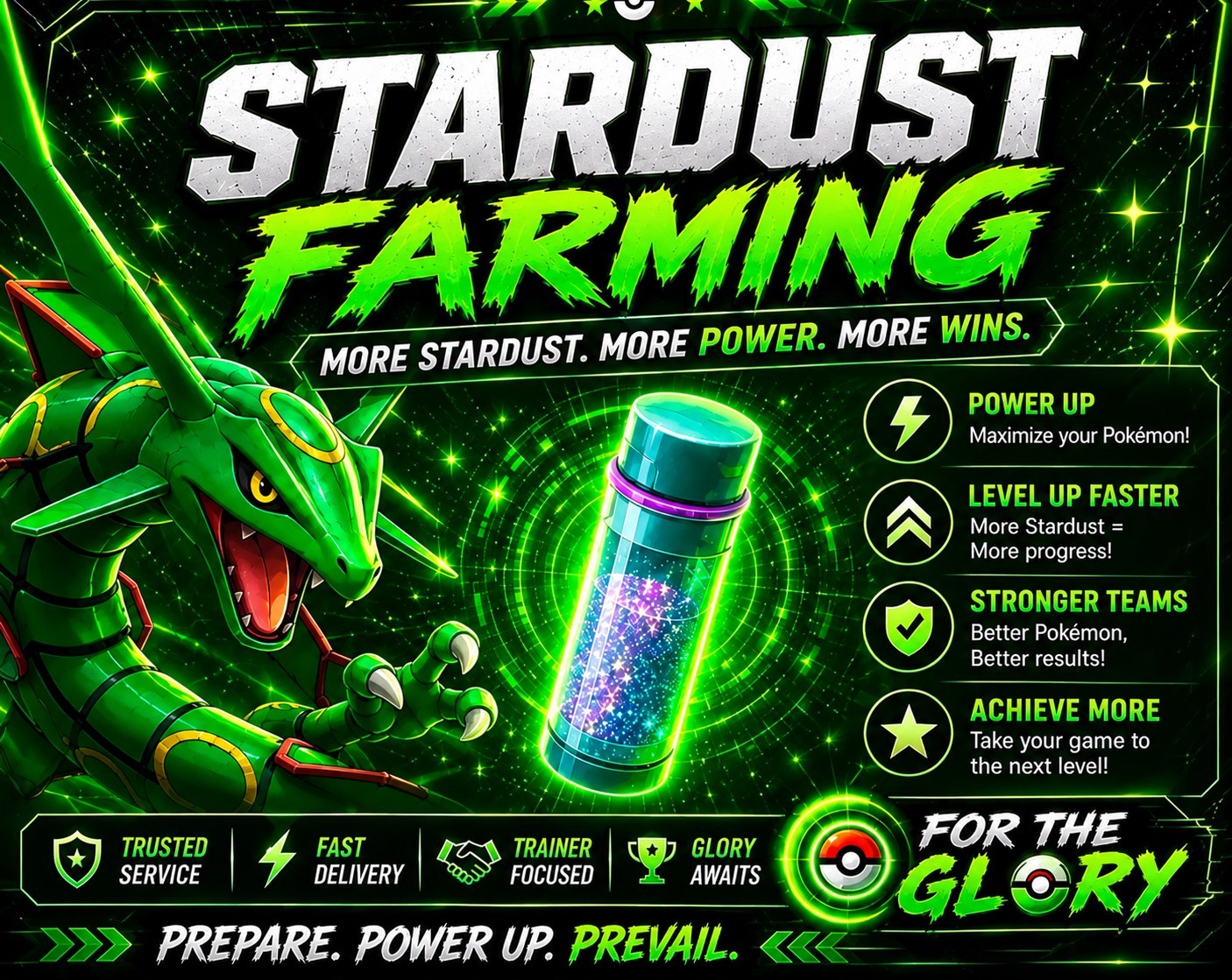 1 Million - 25 Million Stardust  Exp +Shinies ⭐Pokemon Go Stardust Farming ⭐