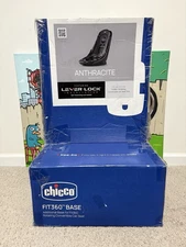 Chicco Fit360 Rotating Convertible Baby Kid Child Car Seat Base in Grey Open Box