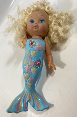 #ad Vintage 1991 Mattel Lil Miss Singing Mermaid Doll Blonde Tested amp; Sound Working $28.00