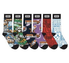 Fortnite 6pk Crew Sock Mens Size