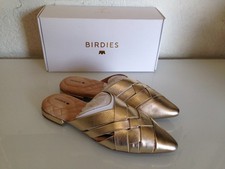 Birdies The Dove Gold Crossed Leather - Choose Size