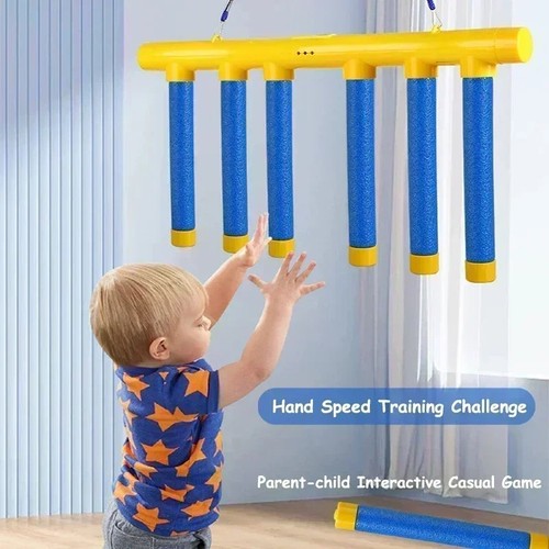 Reflex Sticks Hand Speed Challenge Game Kids Catch Training Toy Family Fun Game