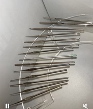 14 VINTAGE ANTIQUE STEEL CROCHET HOOK LOT