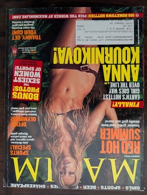Maxim Magazine August 2004 Anna Kournikova  M100