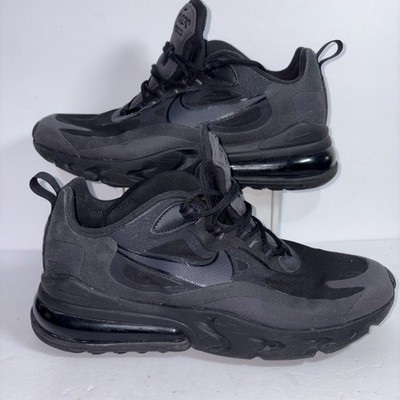 Nike Air Max 270 React ''Triple Black'' Women Size 10.5 Black-Oil Gray AT6174-003