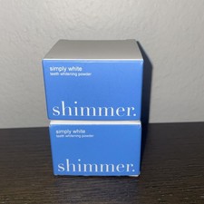 Lot of 2 Shimmer Simply White Teeth Whitening Powder Exp. 2028 / FREE SHIP 