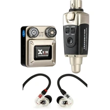 Xvive U45 Wireless In-ear Monitoring System with Sennheiser IE 100 Pro IEMs -