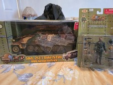 21st century toys 1/18 german halftrack plus 1/18 german soldier in packet