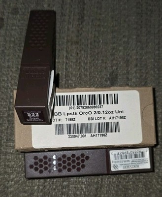 Burt's Bees 100% Natural Lipstick New & Sealed #533 - Orchid Ocean 2 Pack