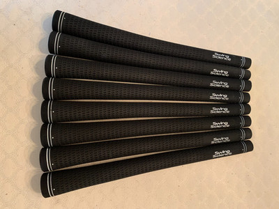 (8) Brand NEW Swing Science Buffed Velvet Golf Grips - Standard -  Black