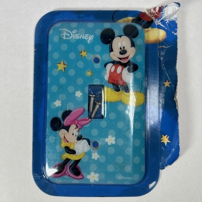 Disney Mickey & Minnie Mouse Switchplate Cover Single Toggle w/Screws