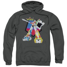 Voltron Blazing Sword Mens Hoodie Charcoal Officially Licensed