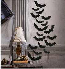 Haunted Living 3.54-in Hanging Bat Wall Art Halloween Decorations Spooky New