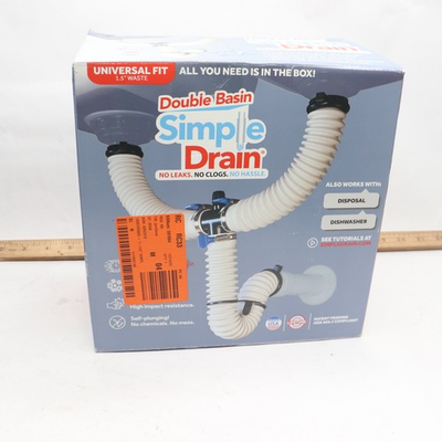 #ad #ad Simple Drain Double Sink Drain Kit Brass Rubber 1 1 2quot; Complete $13.79