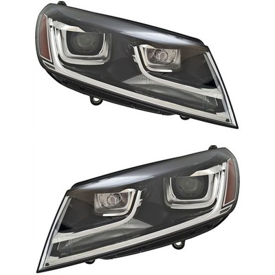 SET-H57011937461 Hella Headlights Lamps Set of 2  Driver & Passenger Side Pair