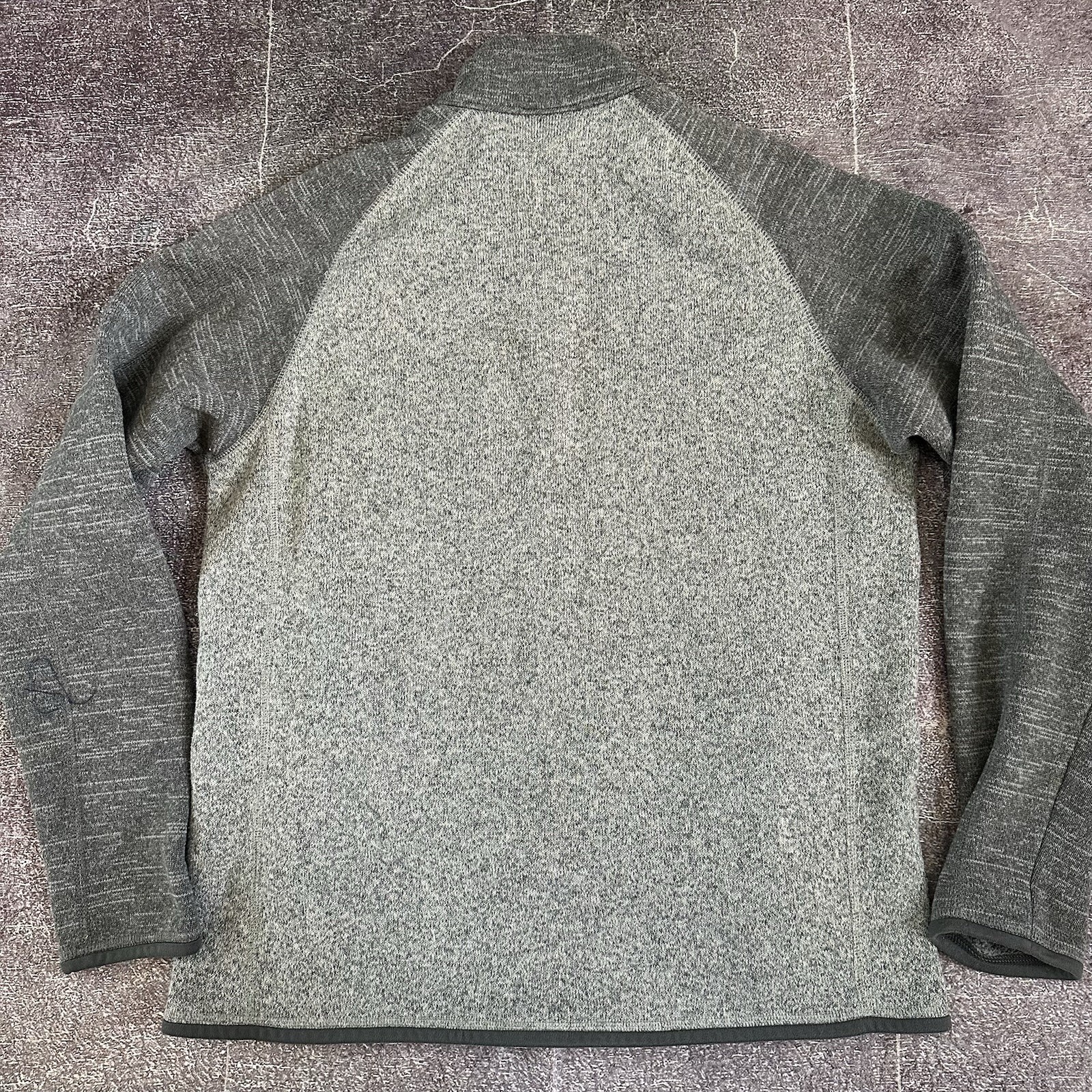 Men's Patagonia Heather Dark Gray Full Zip Up Better Sweater Fleece Jacket Sz L thumbnail 4