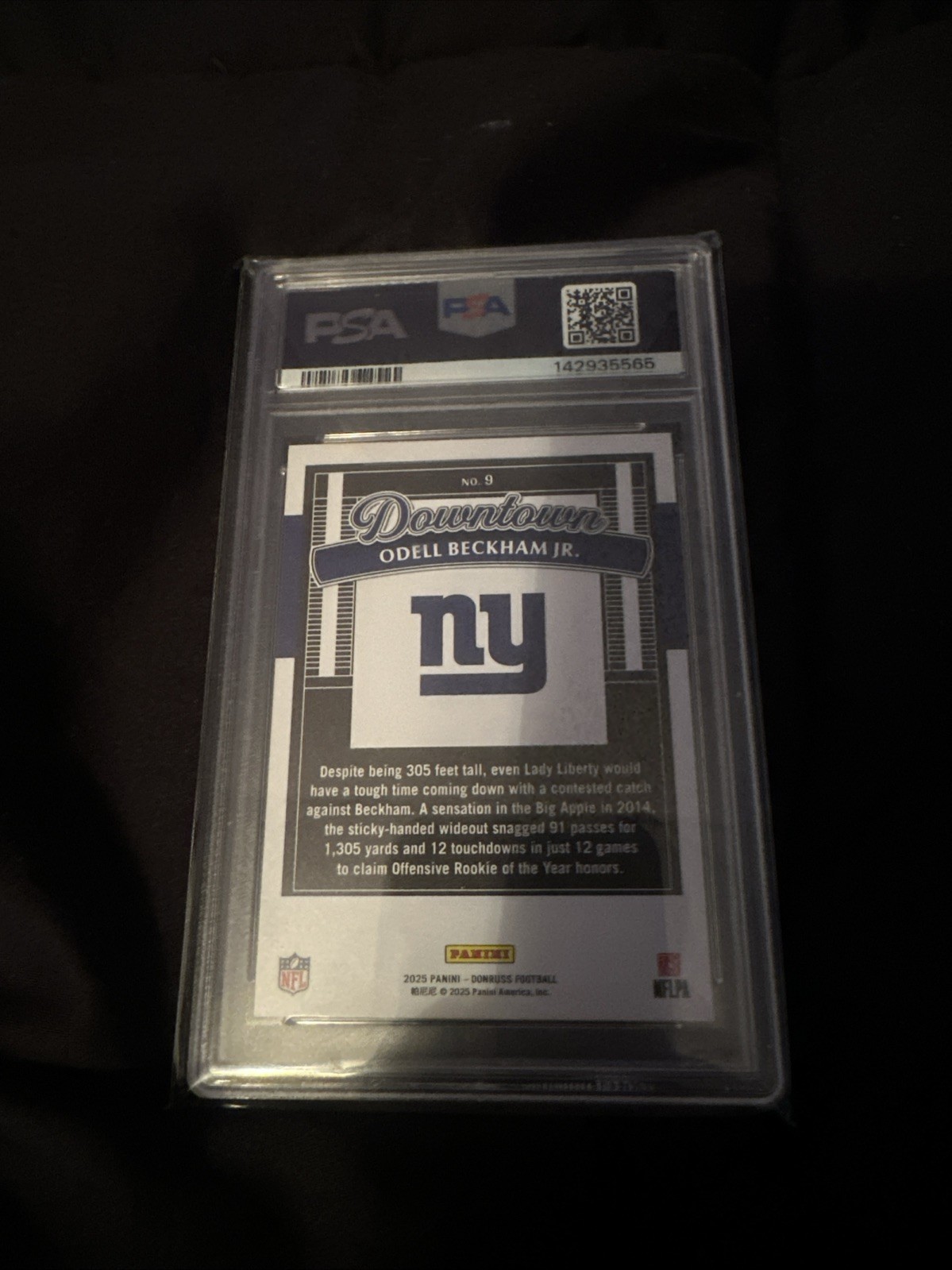 2025 Panini Donruss, Odell Beckham Jr. Horizontal Downtown New York Giants view 2