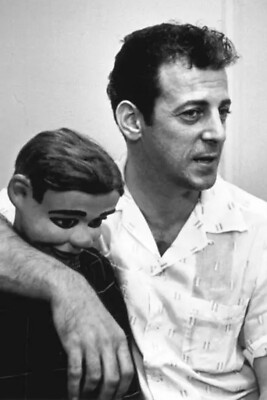 Bauchredner Paul Winchell mit seinem Dummy Jerry Mahoney 1960 4x6 FOTO