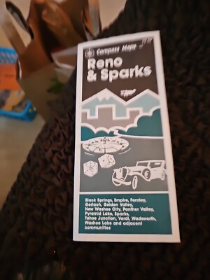 1994 Compass Street Map of Reno and Sparks, Nevada