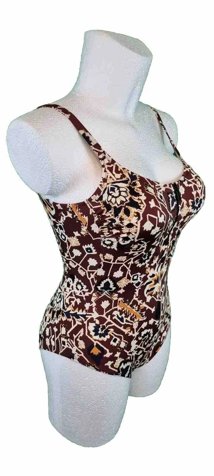 Lidea Badeanzug Größe 38 B - 40 D - 42 D- 44 B Cup Bademode Braun Schwimmanzug - Bild 2 von 4