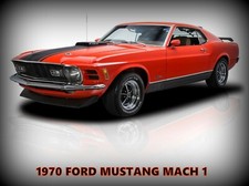 1970 Ford Mustang Mach 1 New Metal Sign Pristine Vintage Look Restoration 1970 Ford Mustang Mach 1 New Metal Sign Pristine Vintage Look Restoration