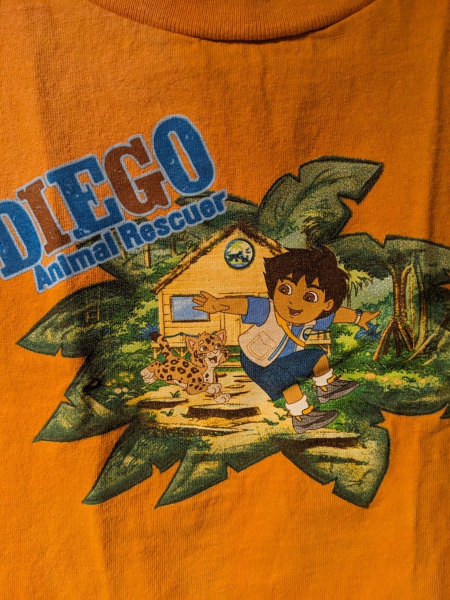 Vintage 2006 Nickelodeon Diego Dora Orange 4T Youth T-Shirt | eBay