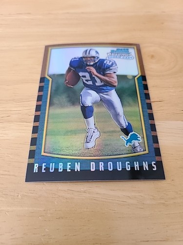 2000 Bowman Chrome Rookie Refractor #189 Reuben Droughns Detroit Lions $$$